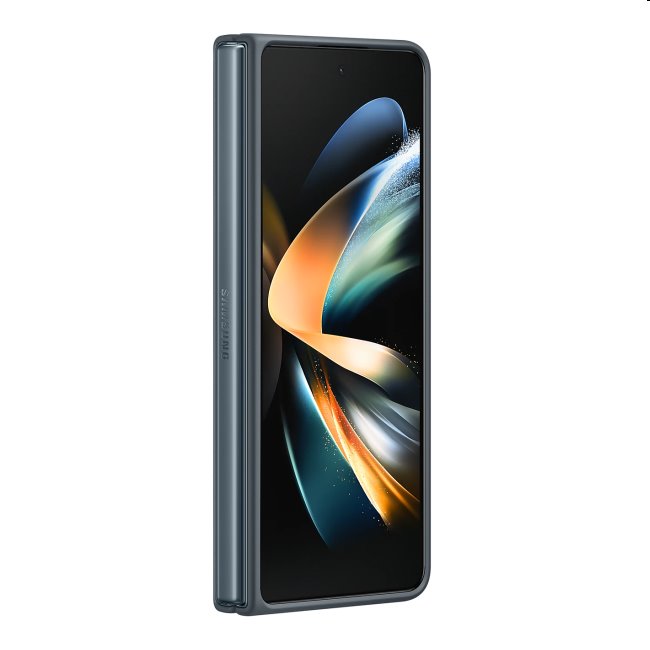 Tok állványing Leather Cover for Samsung Galaxy Z Fold4, moss gray Tok állványing Leather Cover for Samsung Galaxy Z Fold4, moss gray