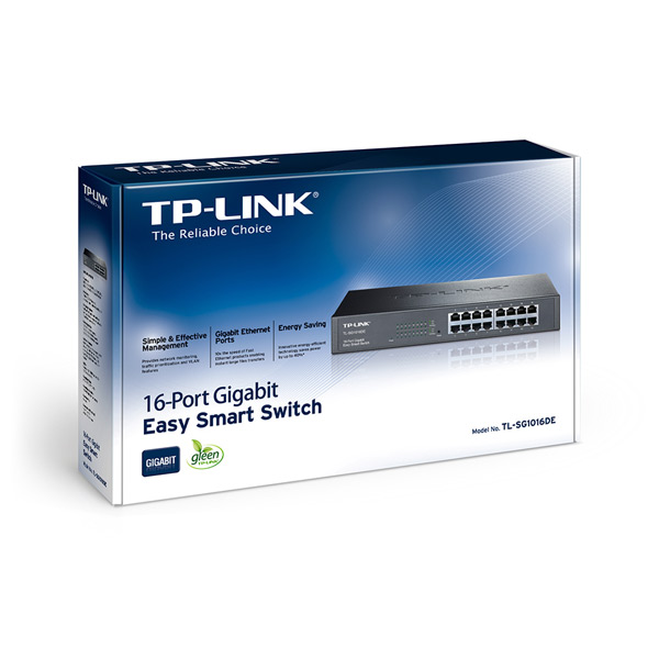 TP-Link TL-SG1016DE 16-Port Gigabit Easy Smart Network Switch