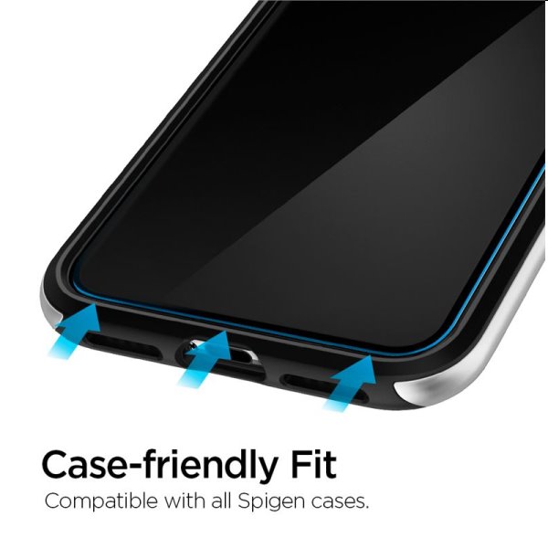 Edzett üveg Spigen Align Glass for Apple iPhone 11/XR, 2 darab