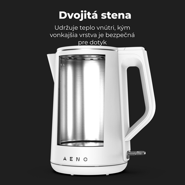 Aeno Vízforraló EK2 - 1,5l, 2200W, fehér