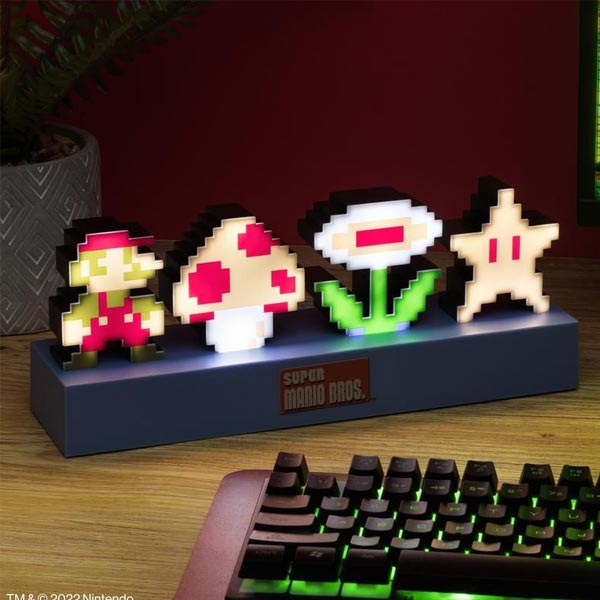Lámpa Super Mario Bros Icons Light