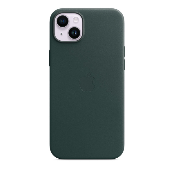 Apple iPhone 14 Plus Leather Case with MagSafe, forest green