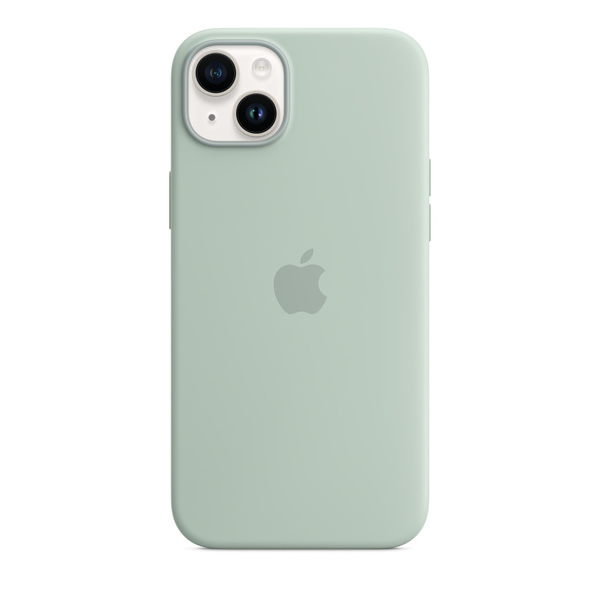 Apple iPhone 14 Plus Silicone Case with MagSafe, succulent Apple iPhone 14 Plus Silicone Case with MagSafe, succulent