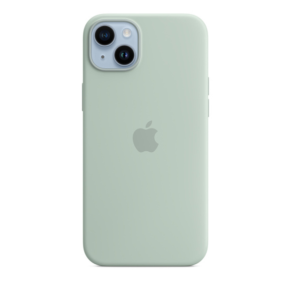 Apple iPhone 14 Plus Silicone Case with MagSafe, succulent Apple iPhone 14 Plus Silicone Case with MagSafe, succulent