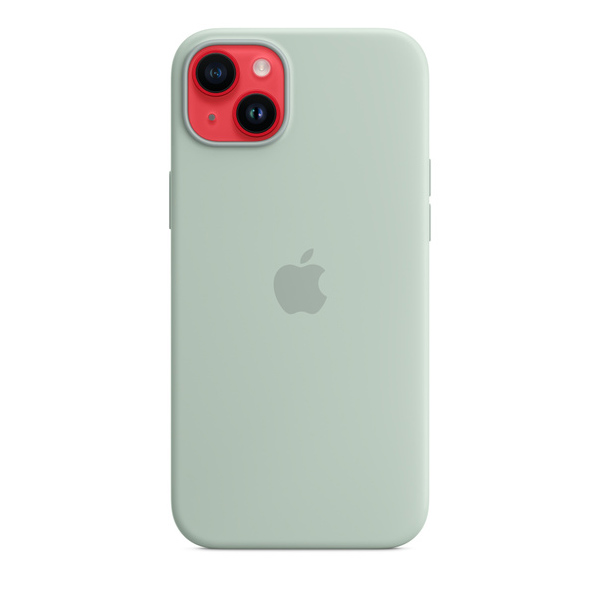 Apple iPhone 14 Plus Silicone Case with MagSafe, succulent Apple iPhone 14 Plus Silicone Case with MagSafe, succulent