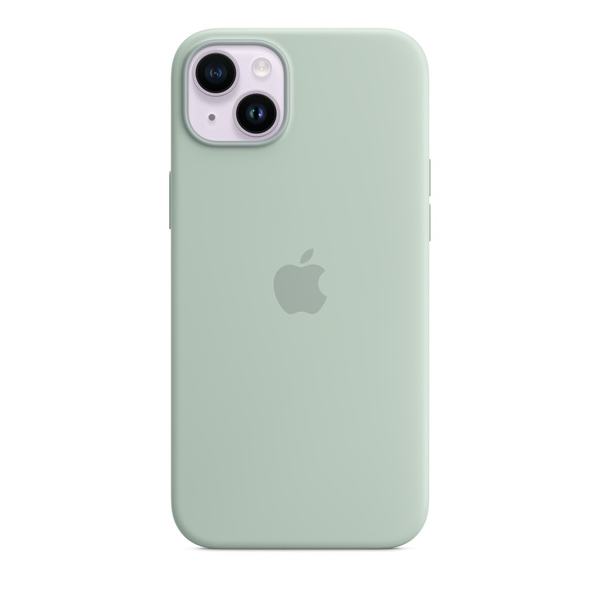 Apple iPhone 14 Plus Silicone Case with MagSafe, succulent Apple iPhone 14 Plus Silicone Case with MagSafe, succulent