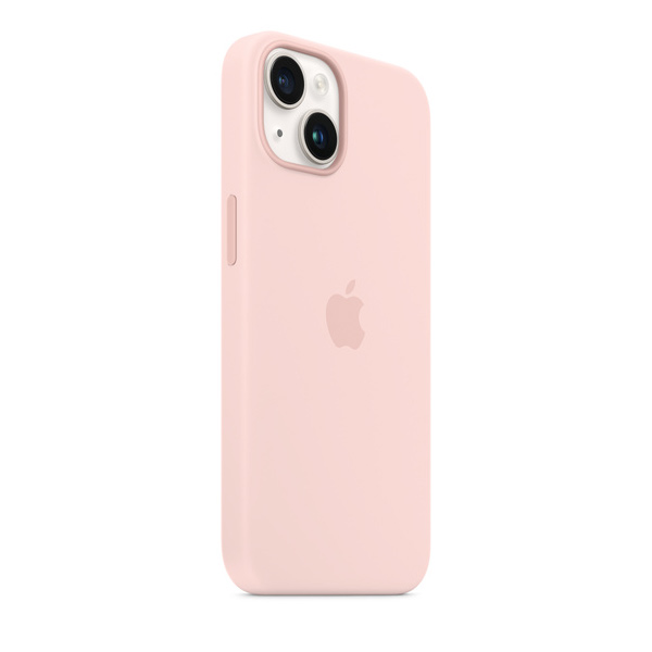 Apple iPhone 14 Silicone Case with MagSafe, chalk pink