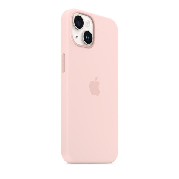 Apple iPhone 14 Silicone Case with MagSafe, chalk pink Apple iPhone 14 Silicone Case with MagSafe, chalk pink