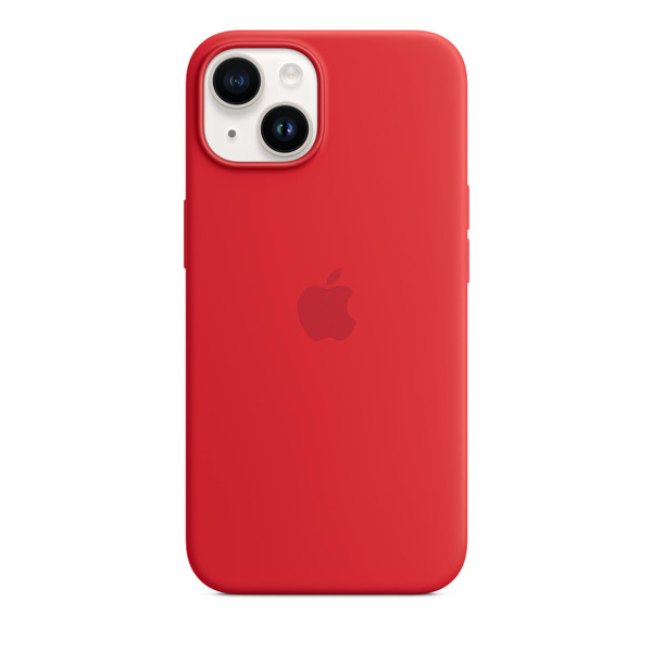 Apple iPhone 14 Silicone Case with MagSafe, (PRODUCT)RED