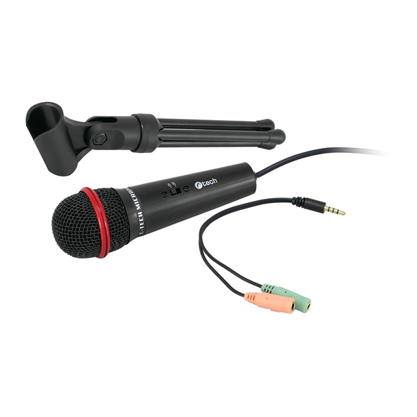 Mikrofon C-TECH MIC-01, fekete