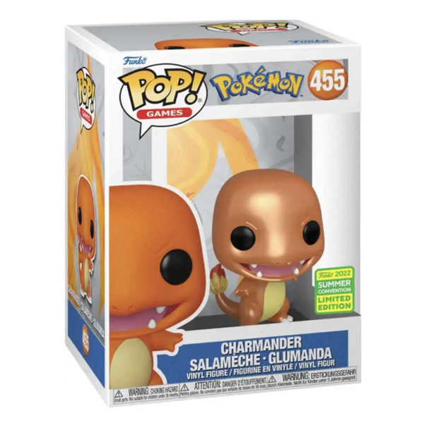 POP! Games: Charmander (Pokémon) Metalic (Convention Special Kiadás)