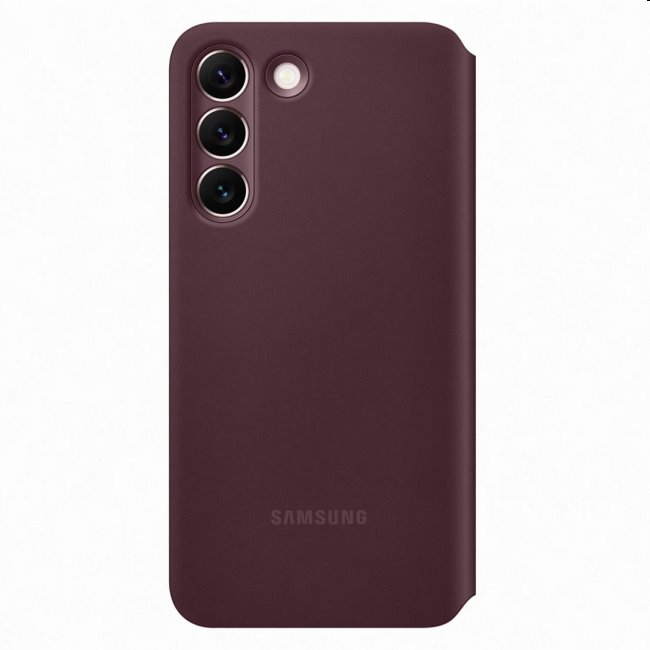 Tok Clear View Cover for Samsung Galaxy S22 Plus, burgundy