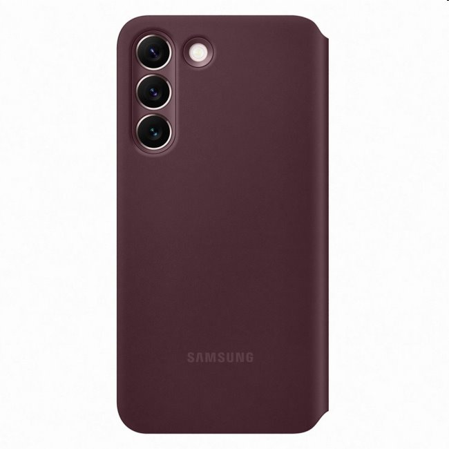 Tok Clear View Cover for Samsung Galaxy S22 Plus, burgundy Tok Clear View Cover for Samsung Galaxy S22 Plus, burgundy