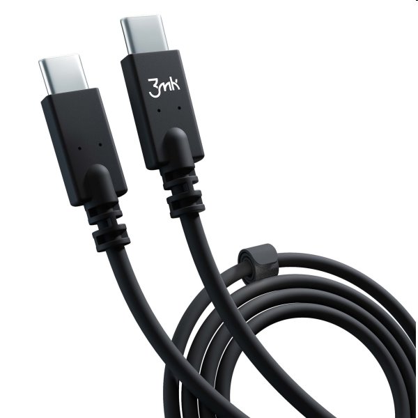 3mk Hyper kábel USB-C/USB-C 1m, 100W, fekete