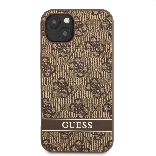 Guess PU 4G Stripe for Apple iPhone 13 mini, barna