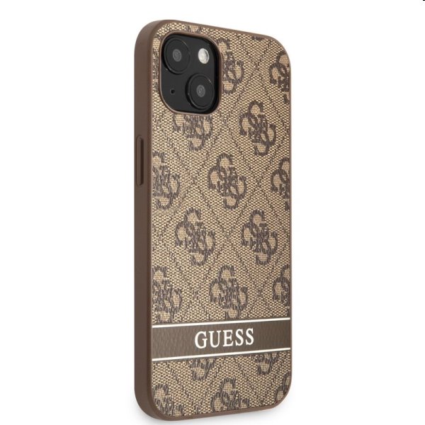 Guess PU 4G Stripe for Apple iPhone 13 mini, barna