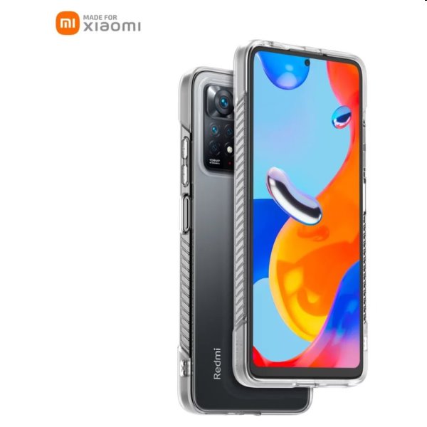 Made for Xiaomi Rugged hátlapi tok for Xiaomi Redmi Note 11 Pro 4G/5G, átlátszó