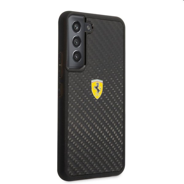 Tok Ferrari Real Carbon for Samsung Galaxy S22, fekete Tok Ferrari Real Carbon for Samsung Galaxy S22, fekete