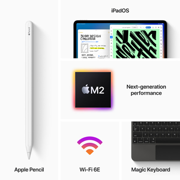 Apple iPad Pro 12.9" (2022) Wi-Fi + Celluar 128 GB, space gray