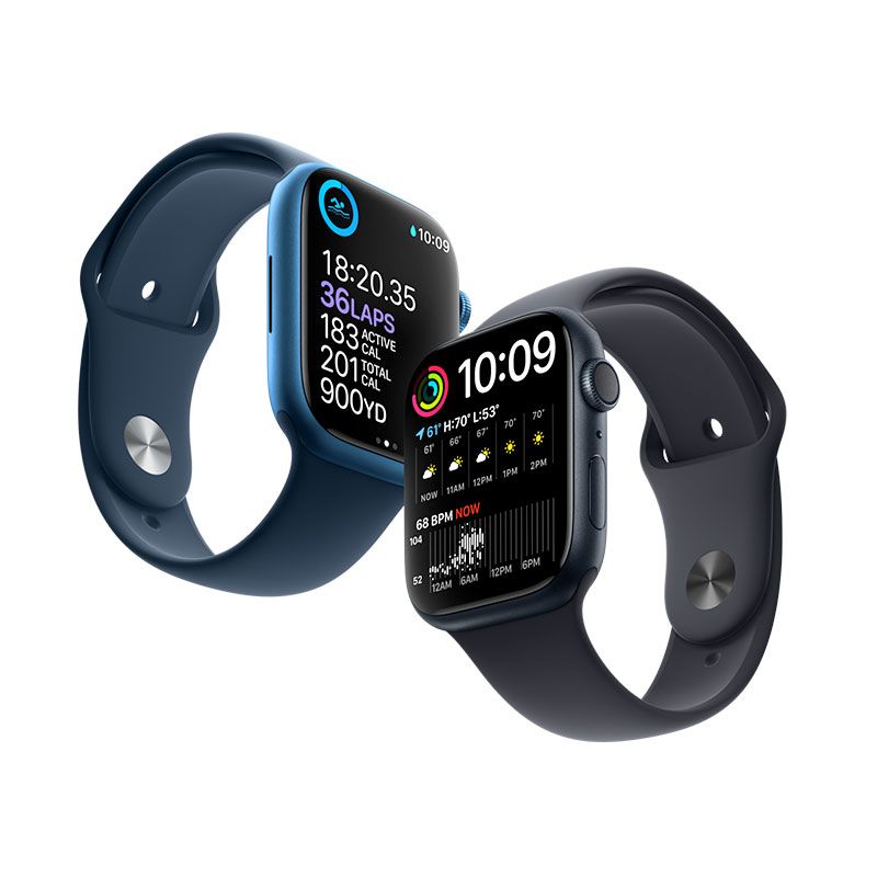 Apple Watch Series 7 GPS (45mm), blue, B osztály - használt, 12 hónap garancia Apple Watch Series 7 GPS (45mm), blue, B osztály - használt, 12 hónap garancia