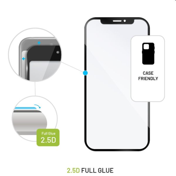 FIXED Full-Cover Edzett védőüveg for Samsung Galaxy A04s, fekete