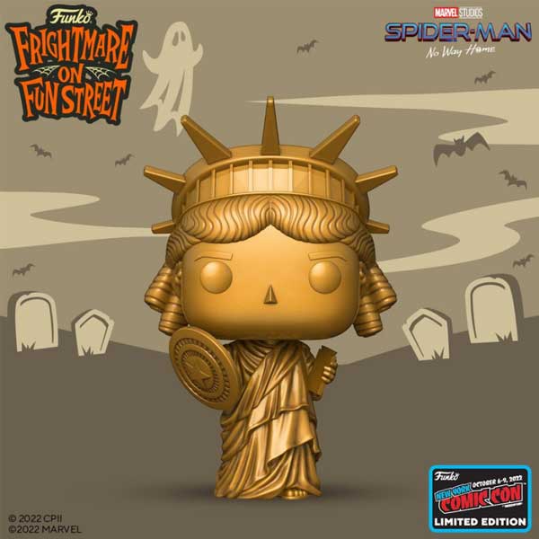 POP! Spider Man No way Home Statue Liberty (Marvel) 2022 Fall Convention Limitált Kiadás