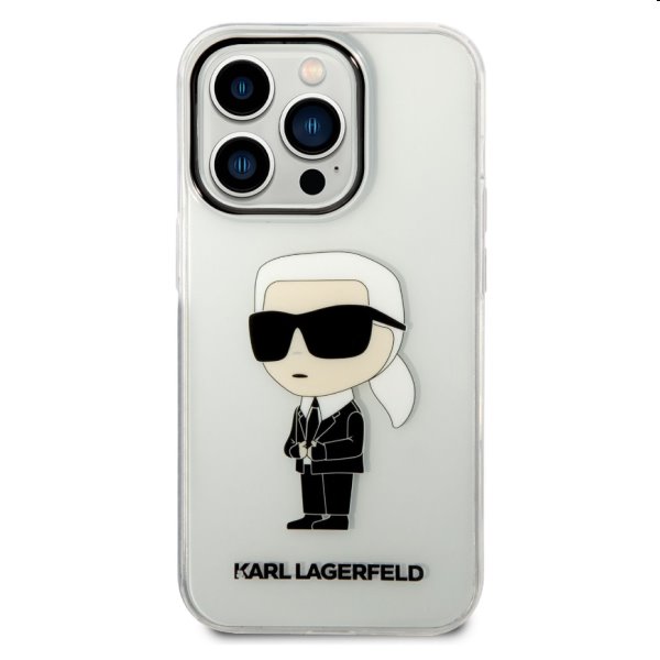 Tok Karl Lagerfeld IML Ikonik NFT for Apple iPhone 14 Pro, átlátszó