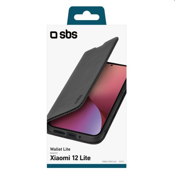 Tok SBS Book Wallet Lite for 12 Lite, fekete Tok SBS Book Wallet Lite for 12 Lite, fekete