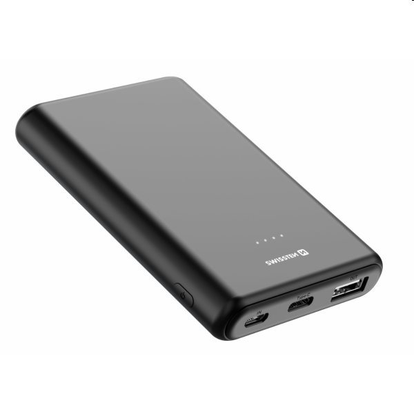 Swissten Power Line Powerbank 5 000 mAh 10W, fekete