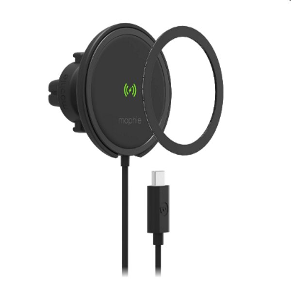 Mophie vezeték nélküli autós töltő for Apple iPhone Magsafe-vel 15W Mophie vezeték nélküli autós töltő for Apple iPhone Magsafe-vel 15W