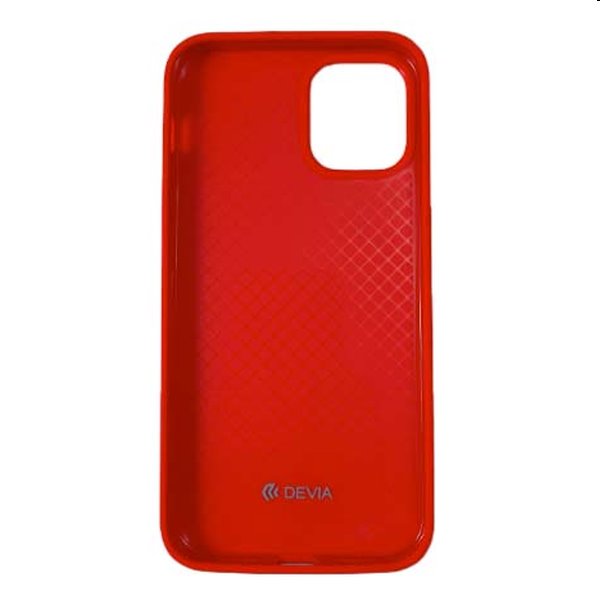 Devia Nature Series Silicone Case tok Apple iPhone 12 mini számára, piros