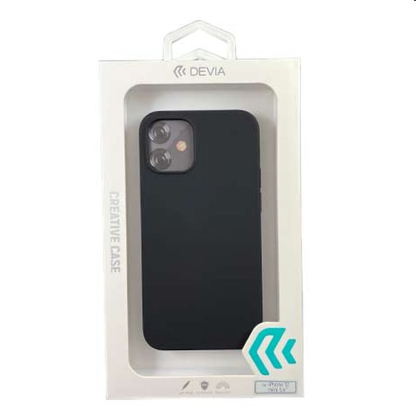 Devia tok Nature Series Silicone Case Apple iPhone 12 mini számára, fekete