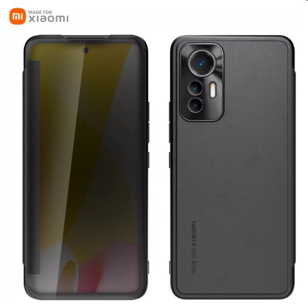 Made for Xiaomi Book View Tok for Xiaomi 12 Lite 5G, fekete Made for Xiaomi Book View Tok for Xiaomi 12 Lite 5G, fekete