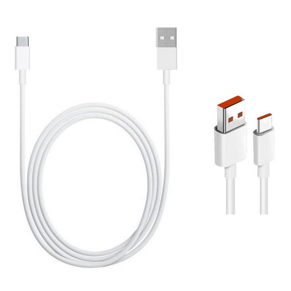 Xiaomi 6A Type-A to Type-C töltőkábel, fehér Xiaomi 6A Type-A to Type-C töltőkábel, fehér