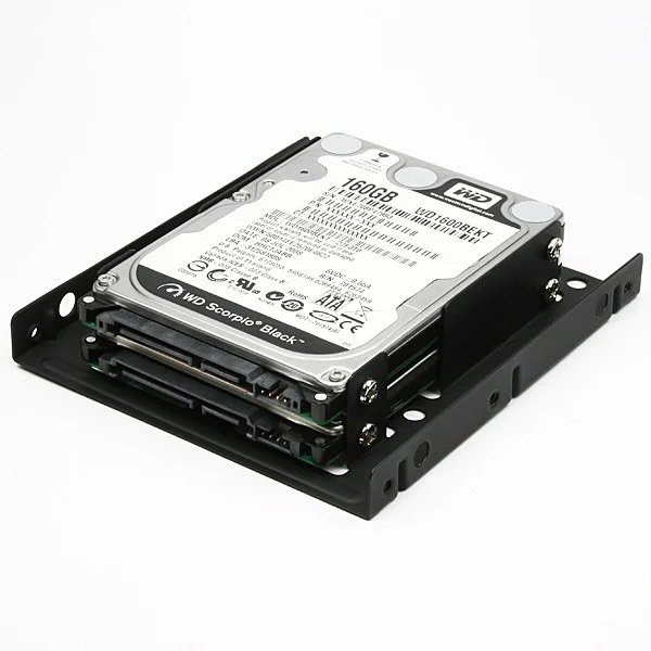 AXAGON RHD-225 redukció for 2x 2,5" HDD-ről 3,5" pozícióra