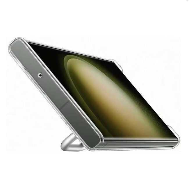 Clear Gadget tok Samsung Galaxy S23 Ultra számára, transparent (levehető fogantyúval)