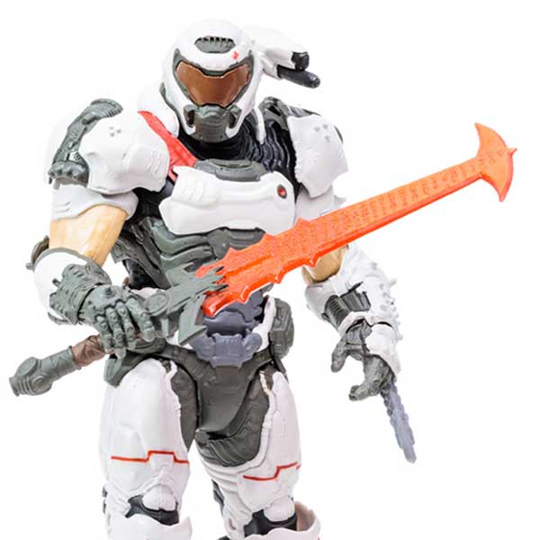 Figura Doom Slayer White Armor Gold Label Series (Doom Eternal) Figura Doom Slayer White Armor Gold Label Series (Doom Eternal)