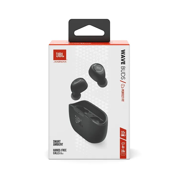 JBL Wave Buds Black fejhallgató