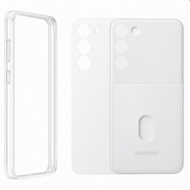 Frame Cover tok Samsung Galaxy S23 számára, fehér