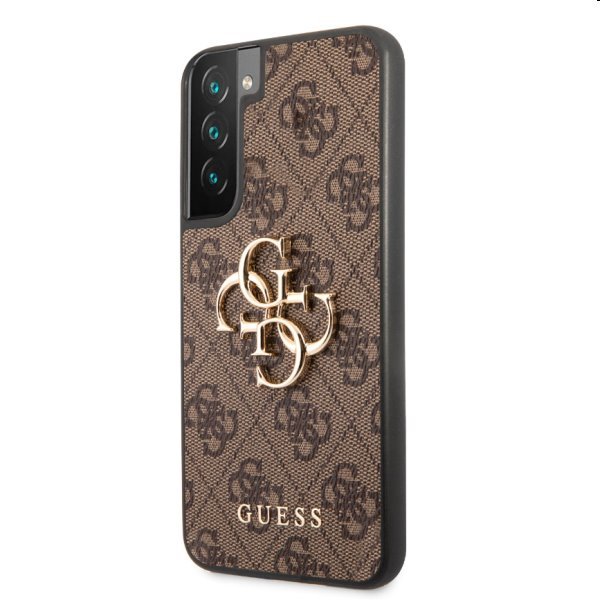 Tok Guess PU 4G Metal Logo for Samsung Galaxy S23, barna