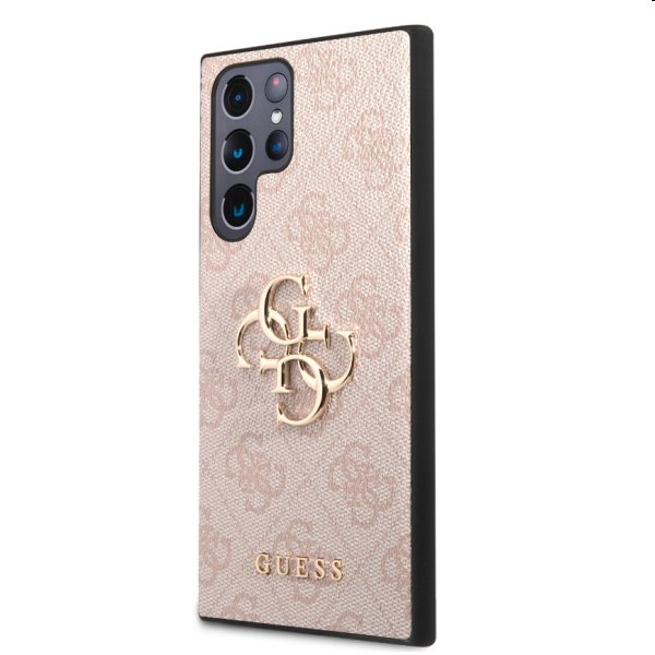 Tok Guess PU 4G Metal Logo for Samsung Galaxy S23 Ultra, rózsaszín Tok Guess PU 4G Metal Logo for Samsung Galaxy S23 Ultra, rózsaszín