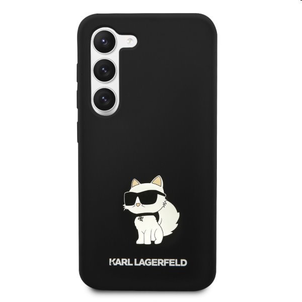 Tok Karl Lagerfeld Liquid Silicone Choupette NFT for Samsung Galaxy S23 Plus, fekete