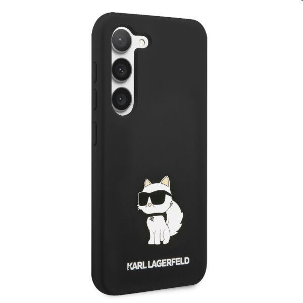 Tok Karl Lagerfeld Liquid Silicone Choupette NFT for Samsung Galaxy S23 Plus, fekete