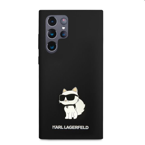 Tok Karl Lagerfeld Liquid Silicone Choupette NFT for Samsung Galaxy S23 Ultra, fekete