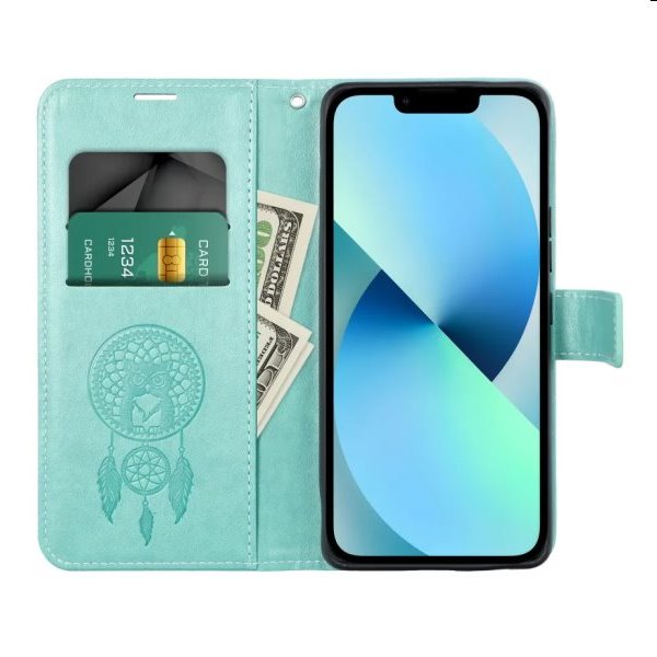 Tok MEZZO Book dreamcatcher for Samsung Galaxy S23 Plus, zöld Tok MEZZO Book dreamcatcher for Samsung Galaxy S23 Plus, zöld