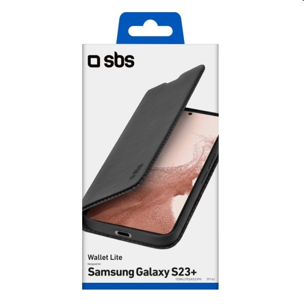 Tok SBS Book Wallet Lite for Samsung Galaxy S23 Plus, fekete Tok SBS Book Wallet Lite for Samsung Galaxy S23 Plus, fekete