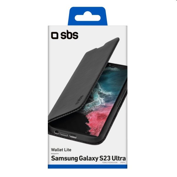 Tok SBS Book Wallet Lite for Samsung Galaxy S23 Ultra, fekete Tok SBS Book Wallet Lite for Samsung Galaxy S23 Ultra, fekete