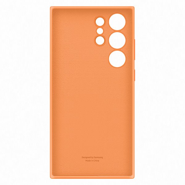 Silicone Cover tok Samsung Galaxy S23 Ultra számára, Narancssárga Silicone Cover tok Samsung Galaxy S23 Ultra számára, Narancssárga