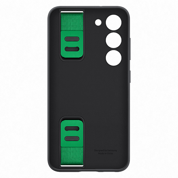 Silicone Grip Cover tok Samsung Galaxy S23 számára, fekete Silicone Grip Cover tok Samsung Galaxy S23 számára, fekete