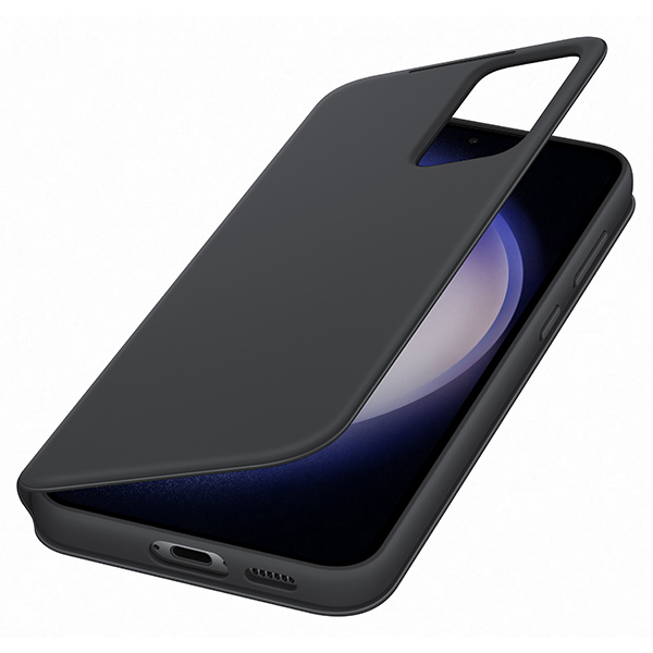 Okos View Wallet tok Samsung Galaxy S23 Plus számára, Fekete